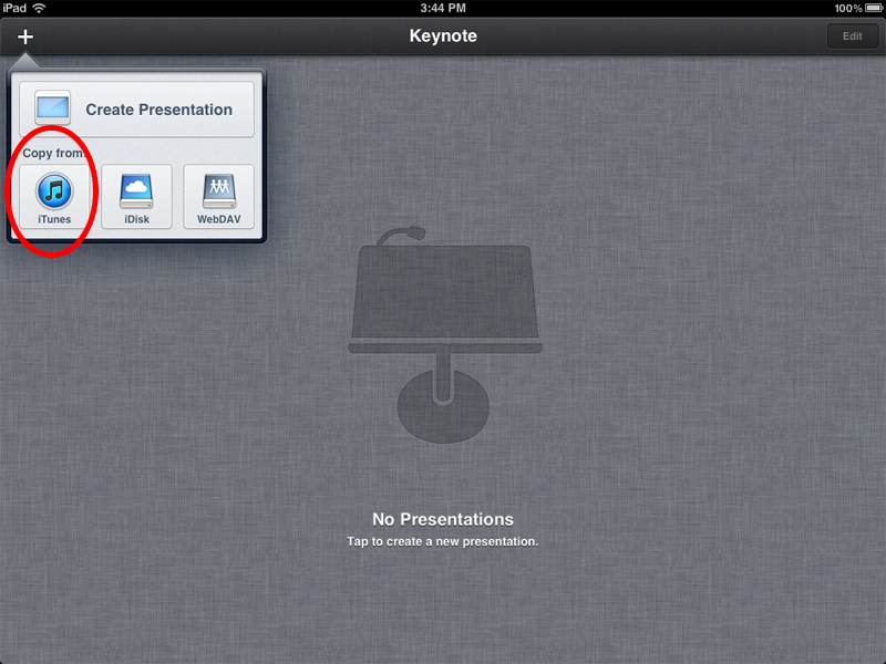 10 steps to get your Apple Keynote presentation onto your iPad ...