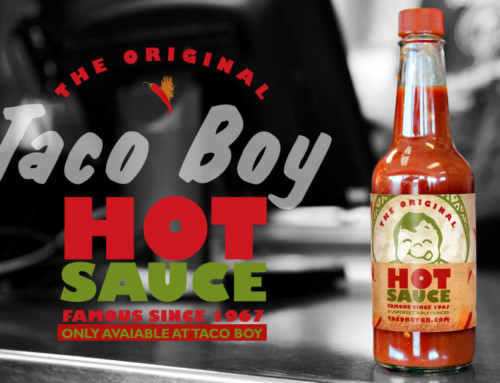 Taco Boy Hot Sauce Label